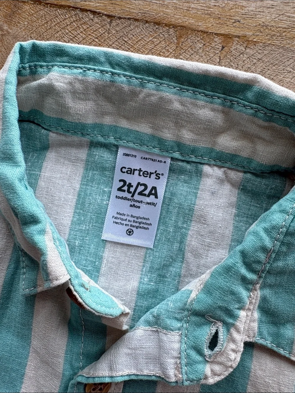 Carter's Short-Sleeve Button-Down Shirt 2t